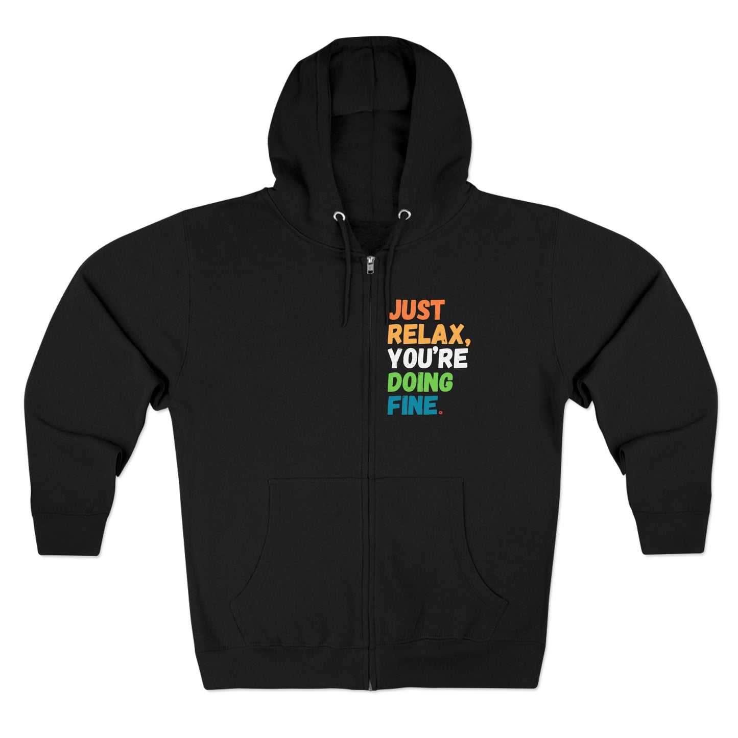 Just Relax You're Doing Fine Colorblock Hoodie