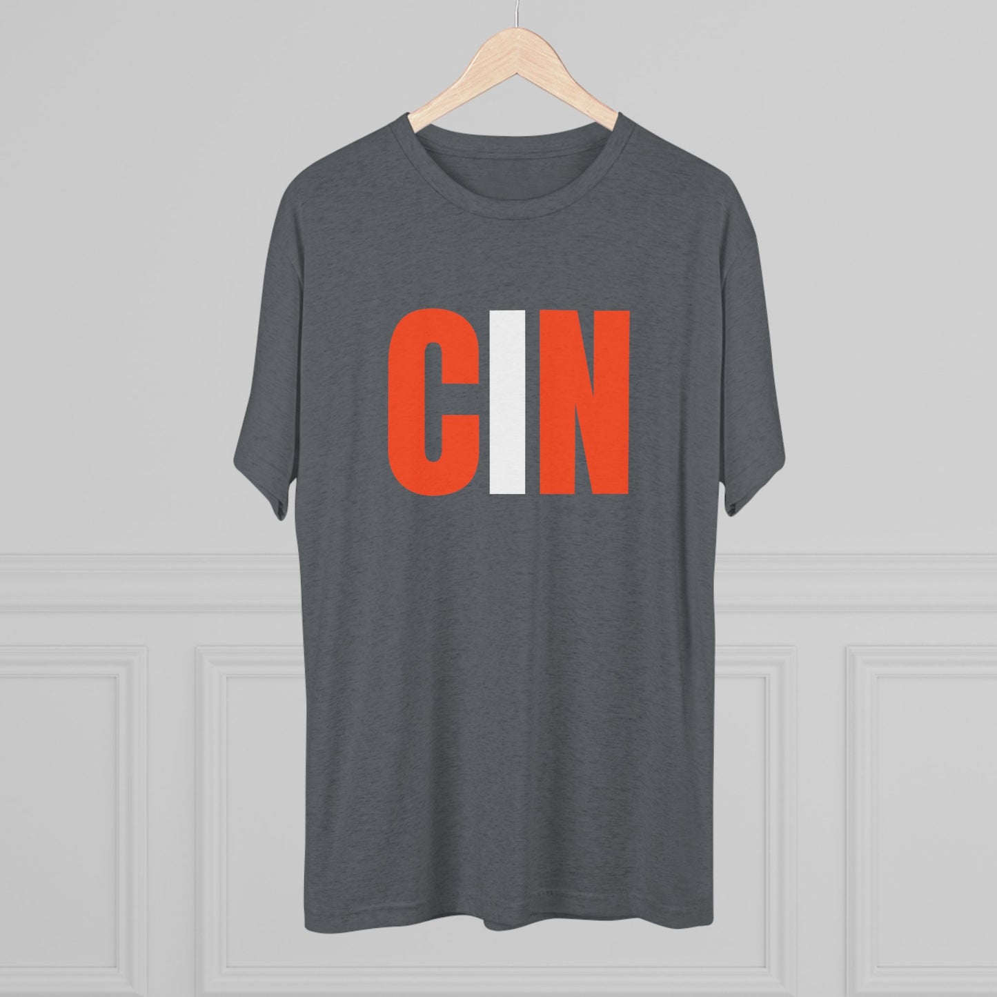 CIN Cincy Football Unisex Tri-Blend Crew Tee