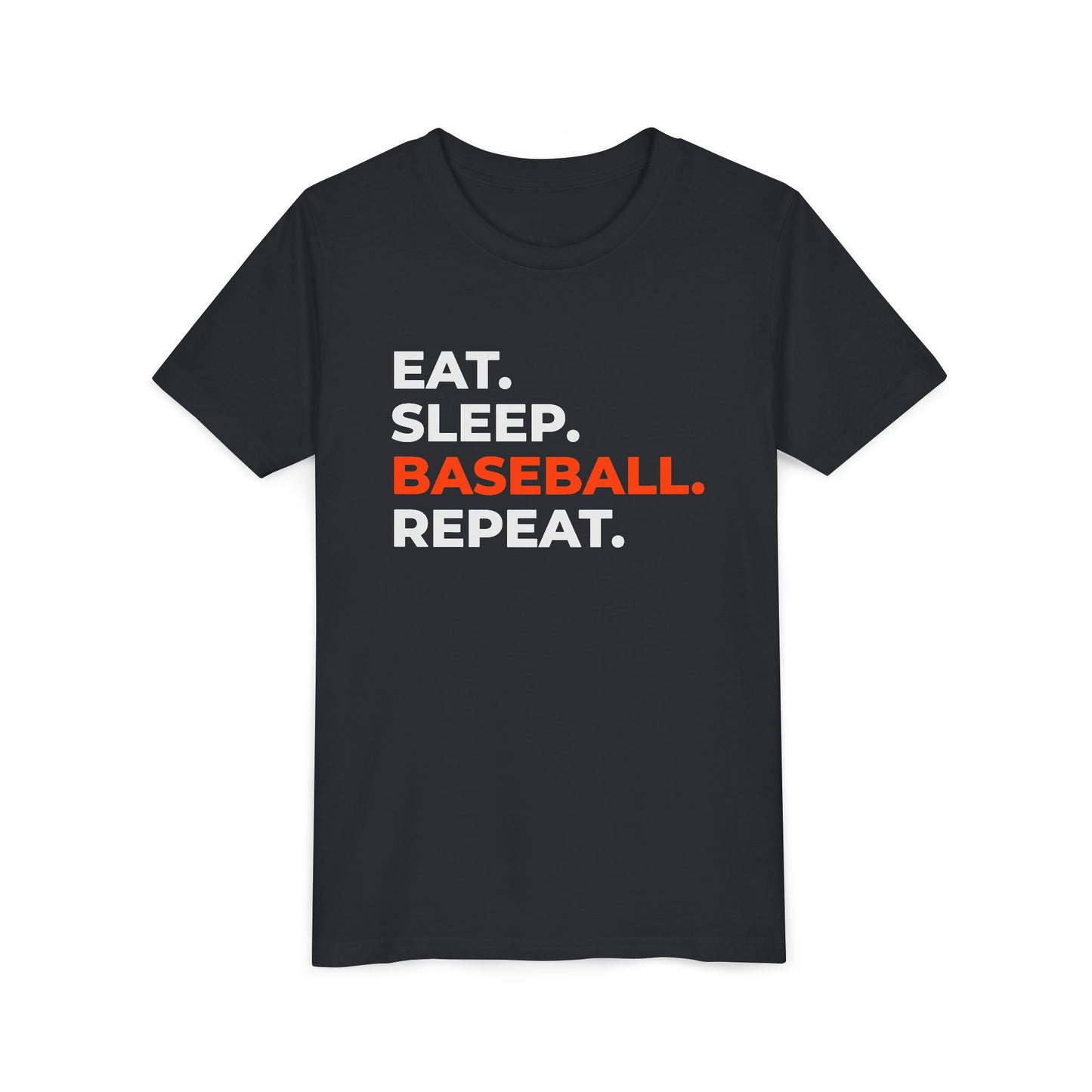 EAT. SLEEP. BASEBALL. REPEAT. – Youth Tee