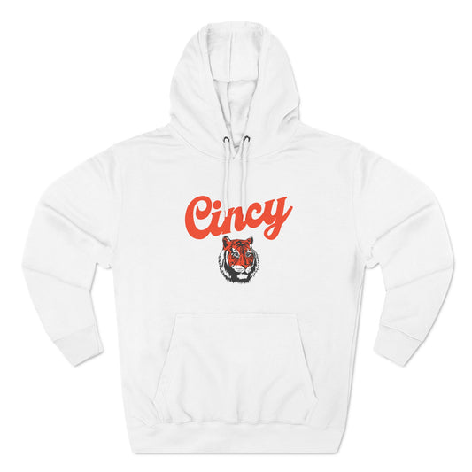 Cincy Football Tiger Three-Panel Fleece Hoodie