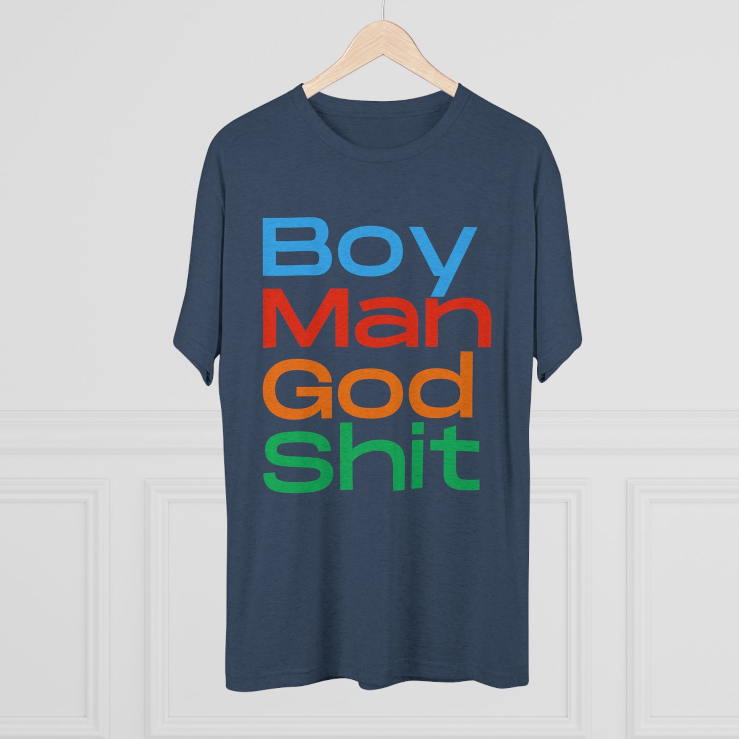 Boy Man Unisex Tri-Blend Crew Tee