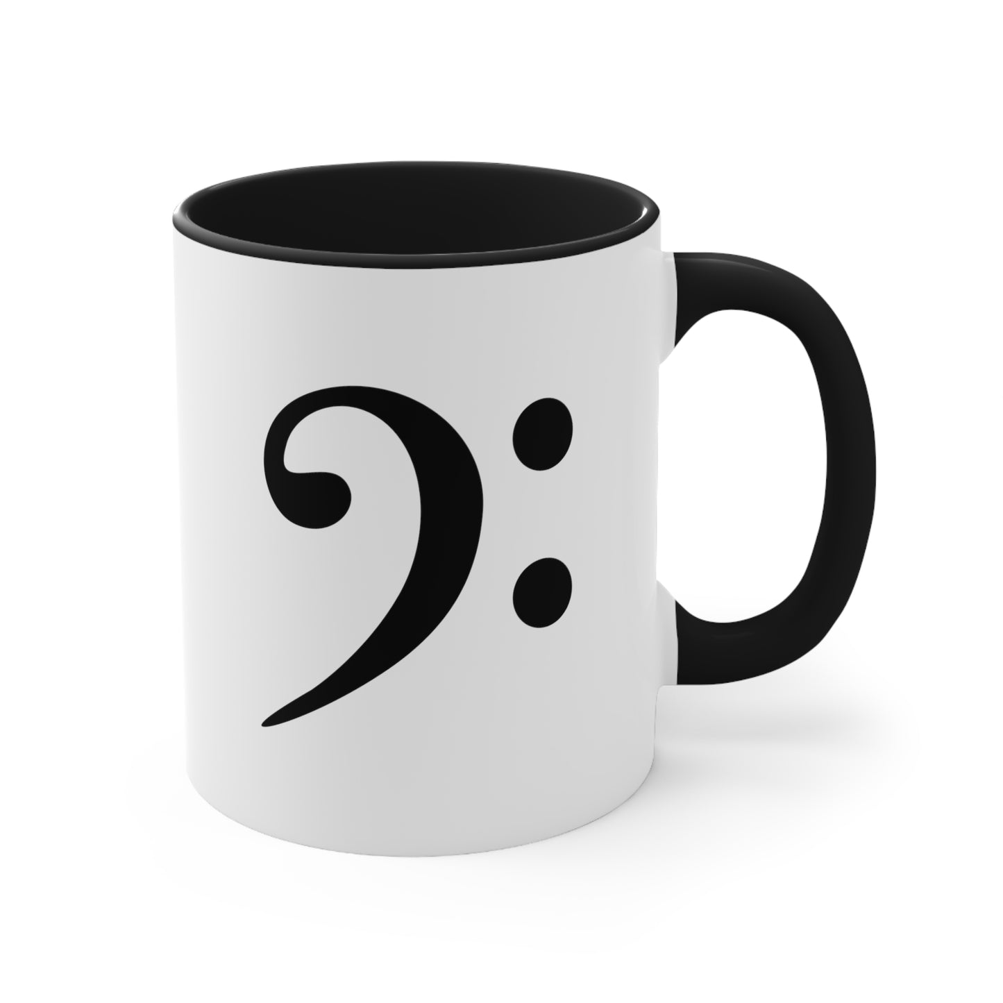 Bass Clef Accent Coffee Mug, 11oz