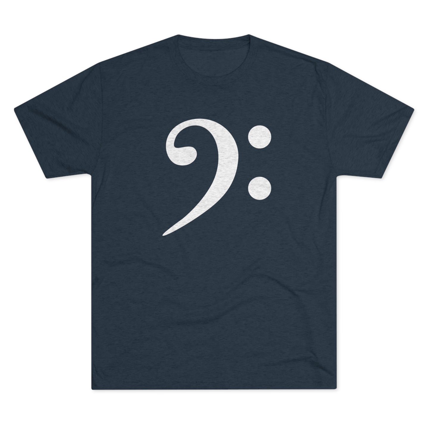 Bass Clef Unisex Tri-Blend Crew Tee