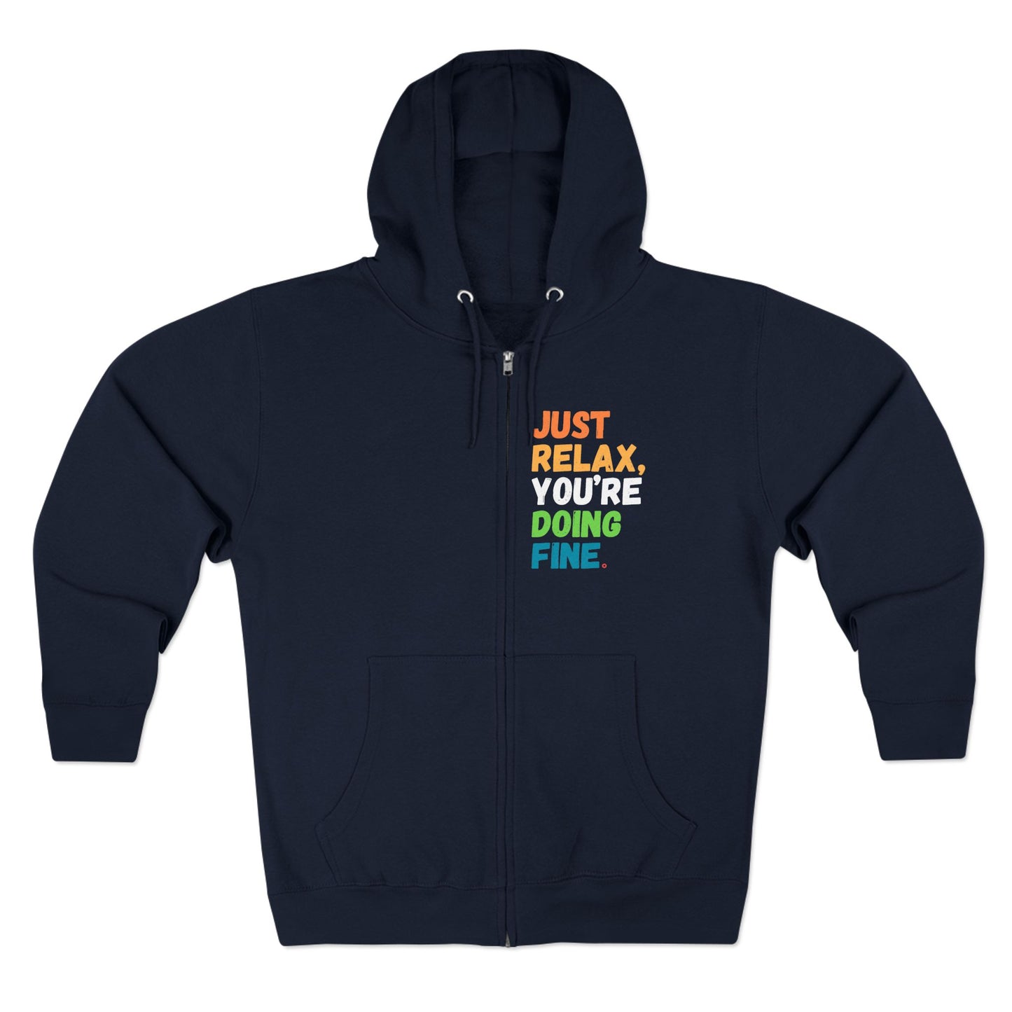 Just Relax You're Doing Fine Colorblock Hoodie