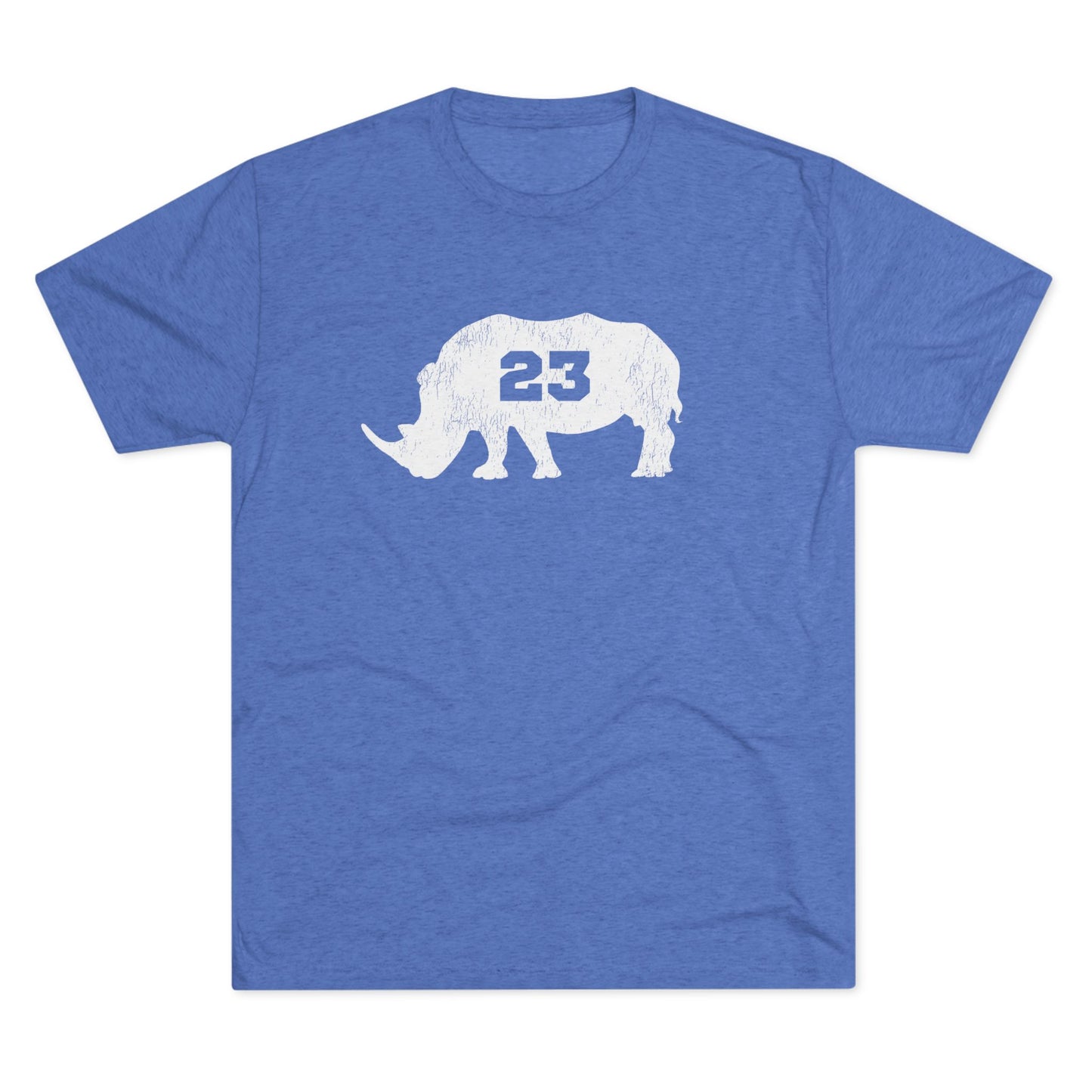 Rhino 23 Graphic Unisex Tri-Blend Crew Tee