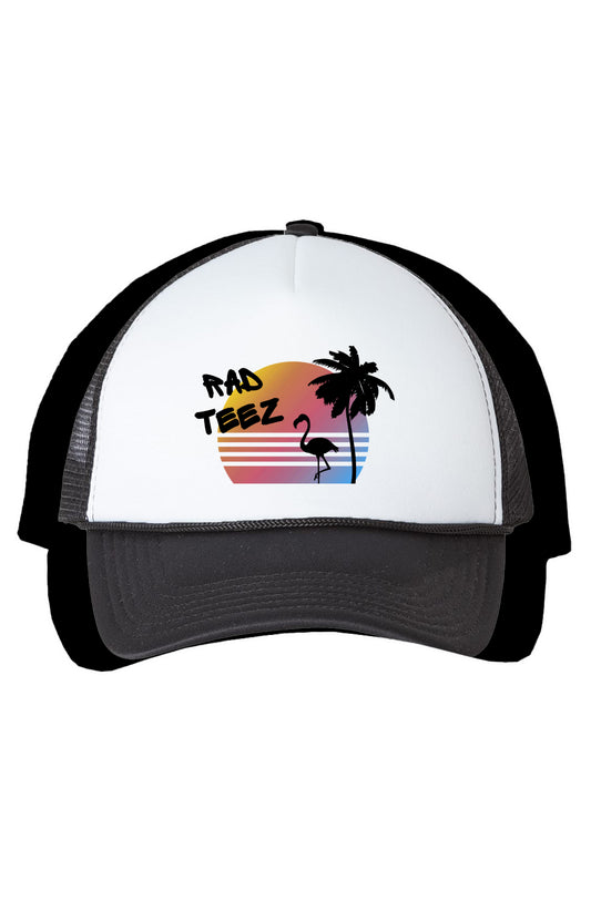 Rad Teez Sunset Flamingo Foam Trucker Cap