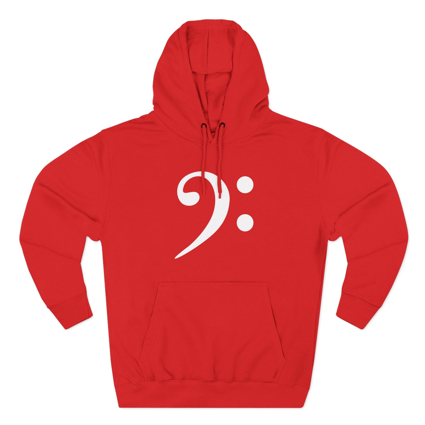 Bass Clef Fleece Pullover Hoodie