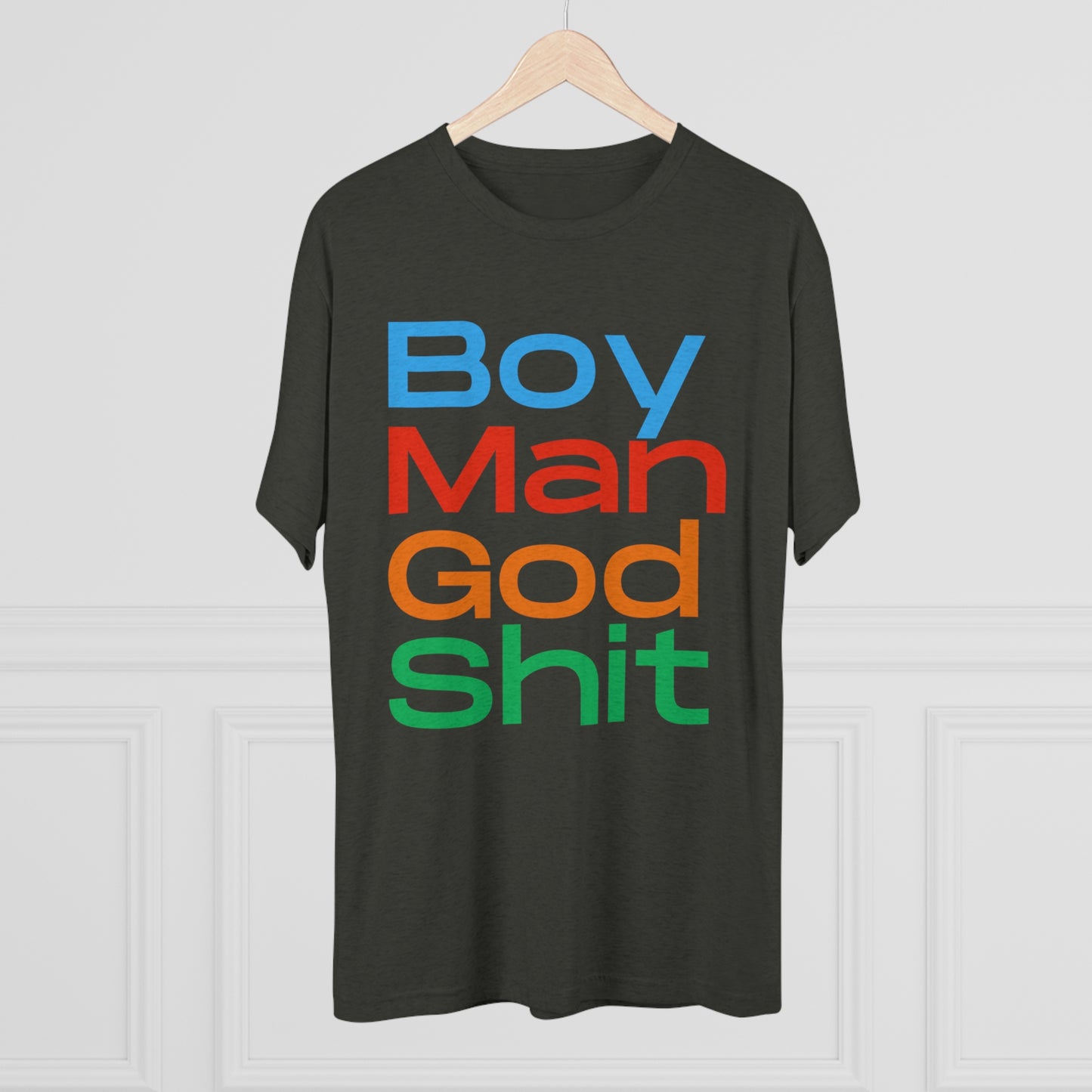 Boy Man Unisex Tri-Blend Crew Tee