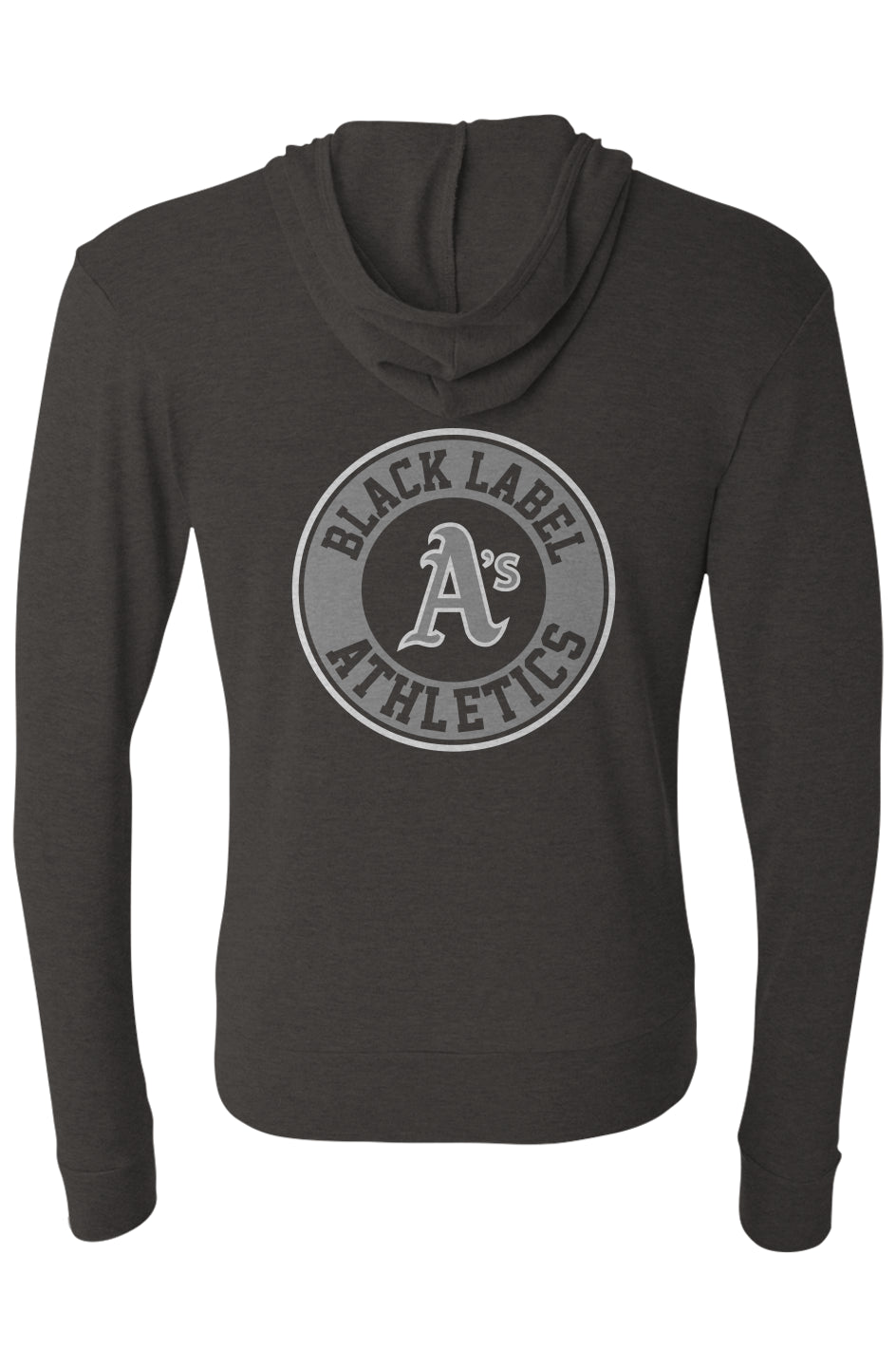 Black Label Athletics Triblend Full-Zip Lightweight Hoodie