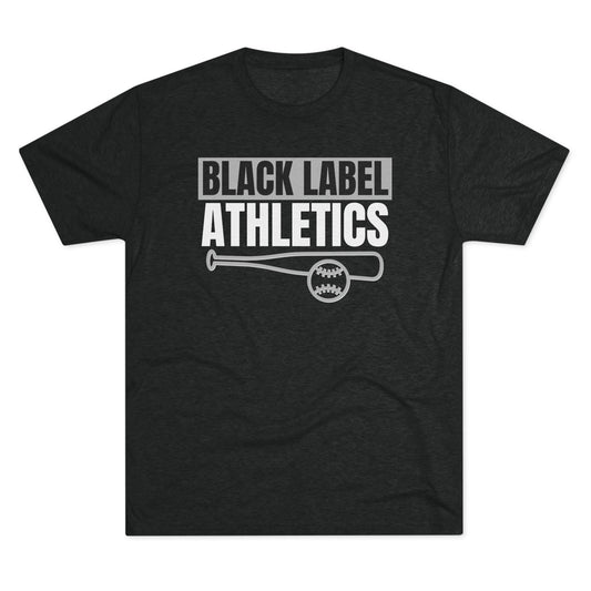 Black Label Athletics Unisex Tri-Blend Tee – Bat & Ball Edition