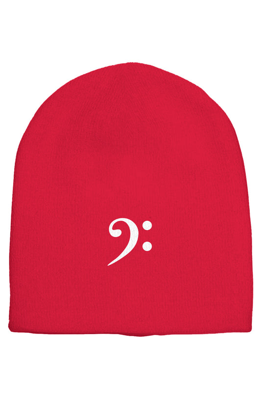 Bass Clef Beanie by Rad Tee