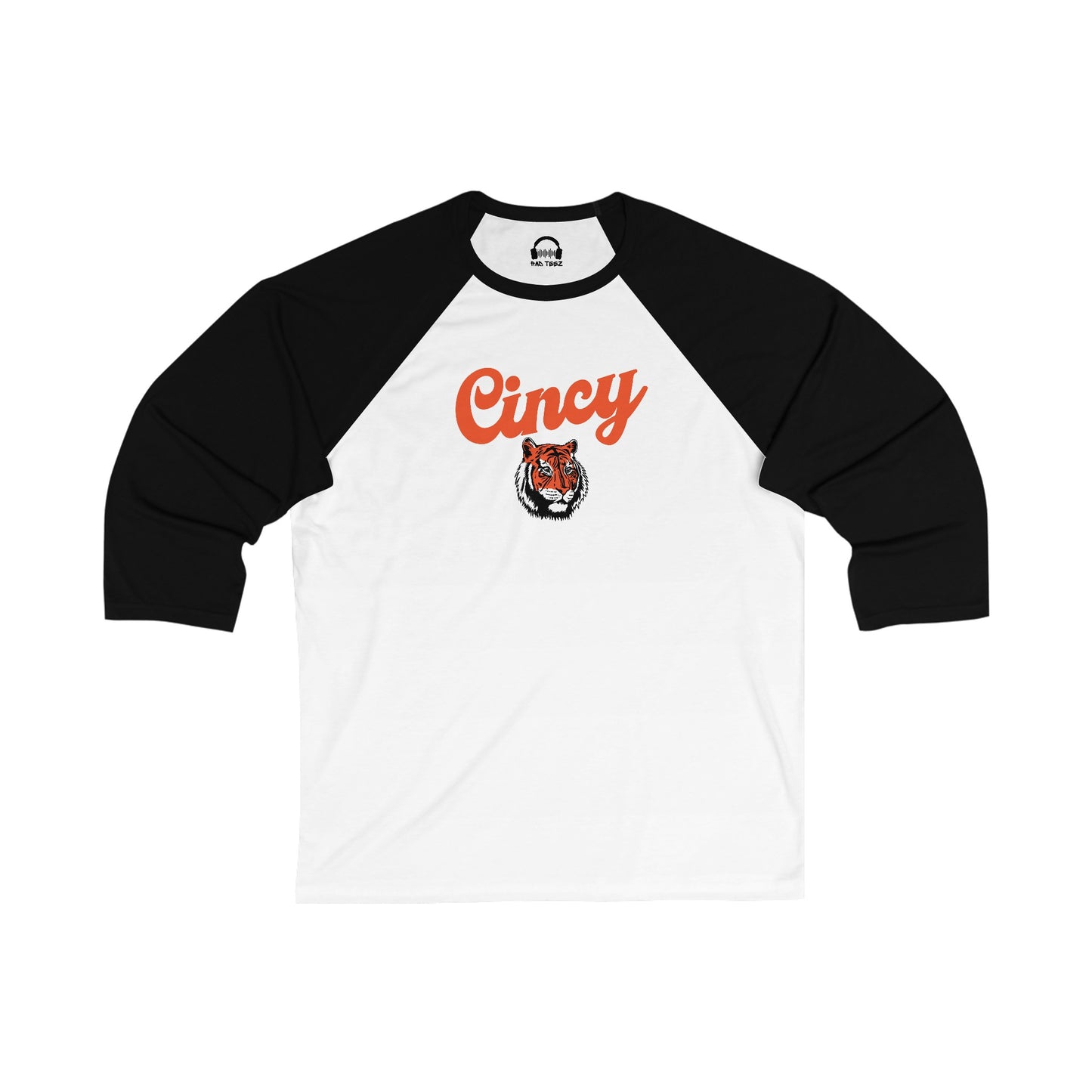 Cincy Tiger Unisex 3\4 Sleeve Baseball Tee