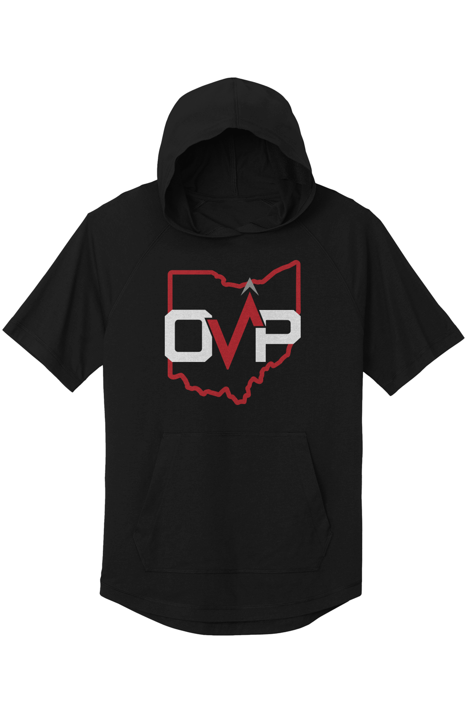 OVP Short Sleeve Hoodie Sport Tek ST404 PosiCharge Tri Blend Jersey