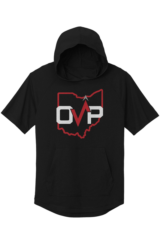 OVP Short Sleeve Hoodie Sport Tek ST404 PosiCharge Tri Blend Jersey