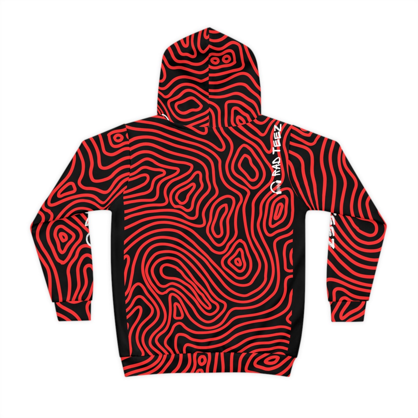 PS Gamer Rad Teez Red Swirl Kids Hoodie