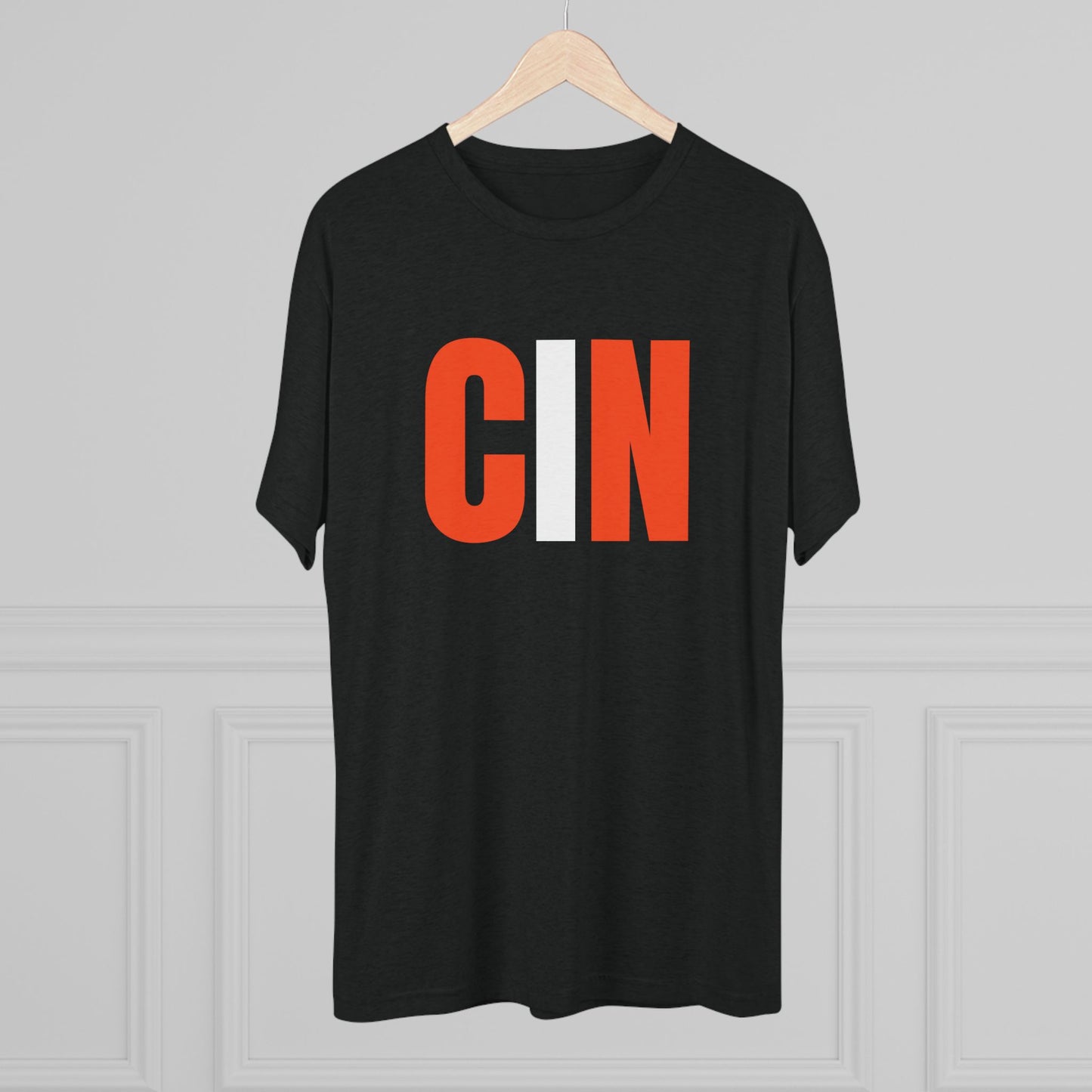 CIN Cincy Football Unisex Tri-Blend Crew Tee