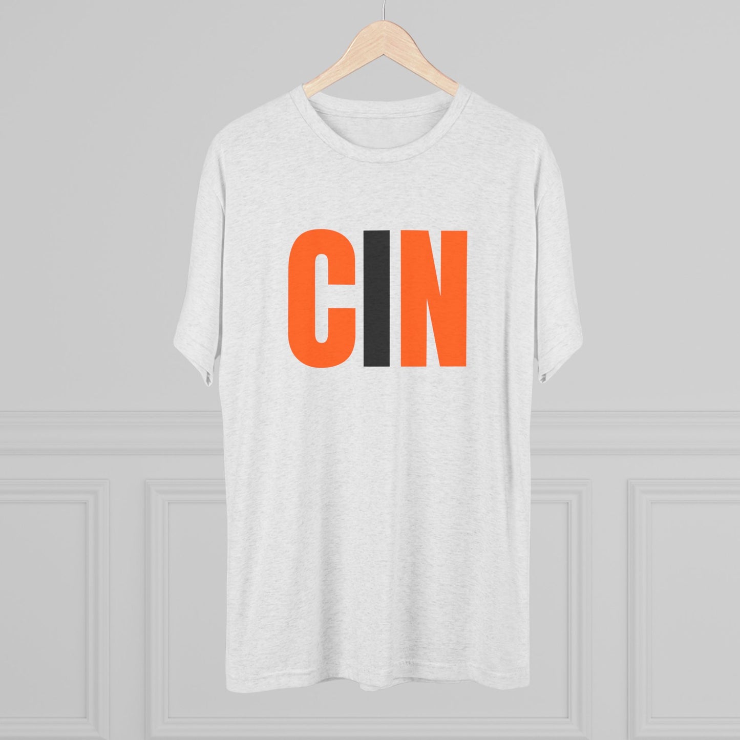 CIN Cincy Football Unisex Tri-Blend Crew Tee