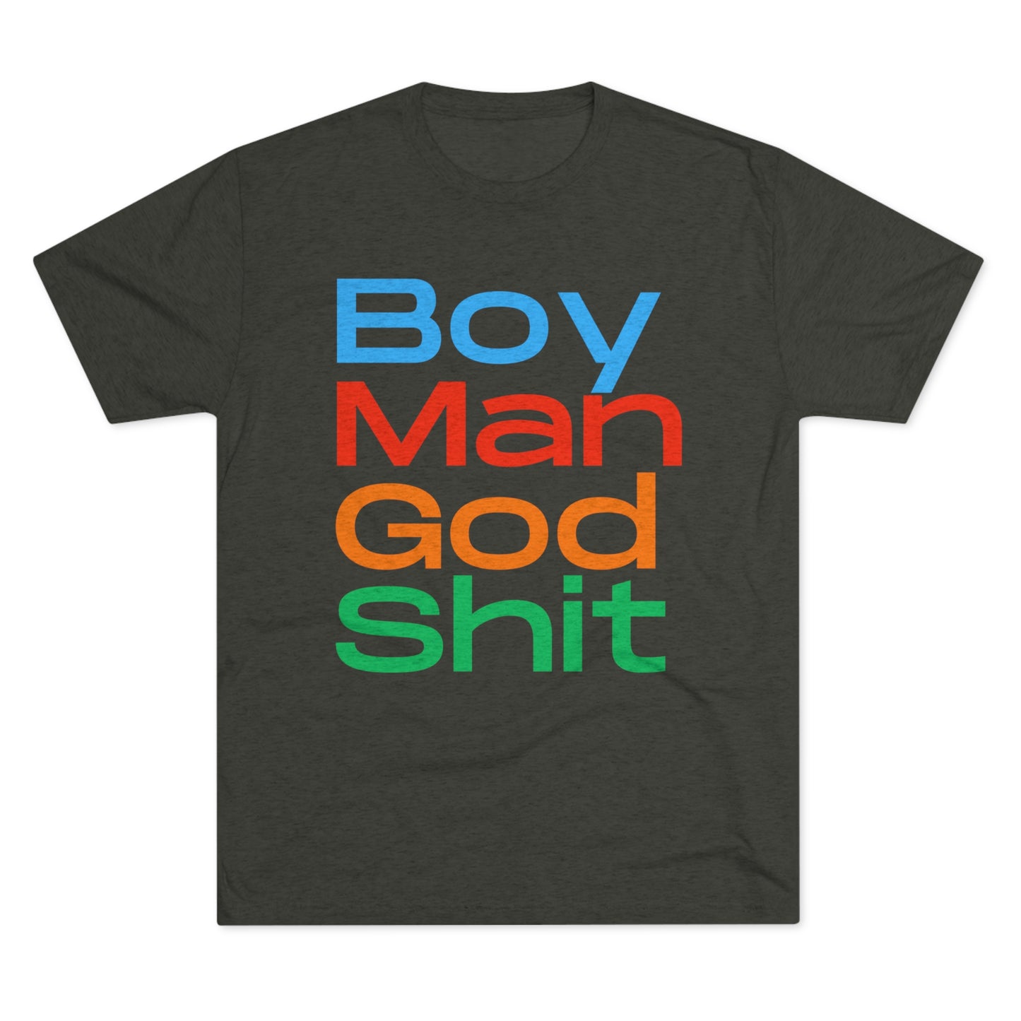 Boy Man Unisex Tri-Blend Crew Tee