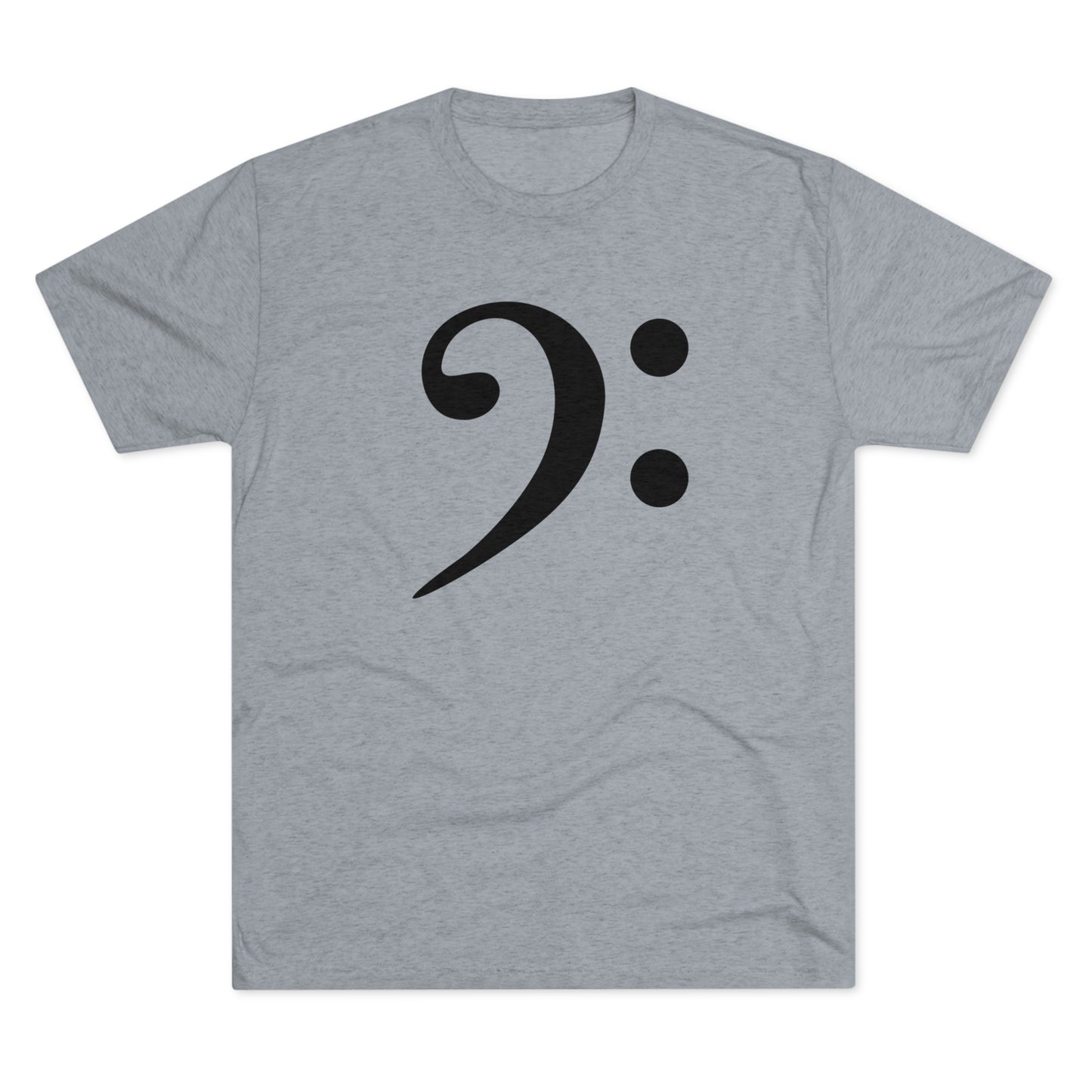 Bass Clef Unisex Tri-Blend Crew Tee