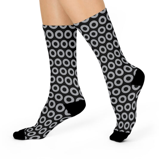 Donut Grey Cushioned Crew Socks