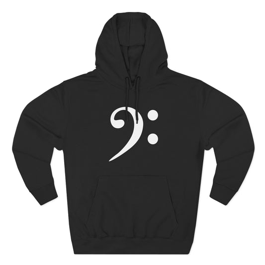 Bass Clef Fleece Pullover Hoodie