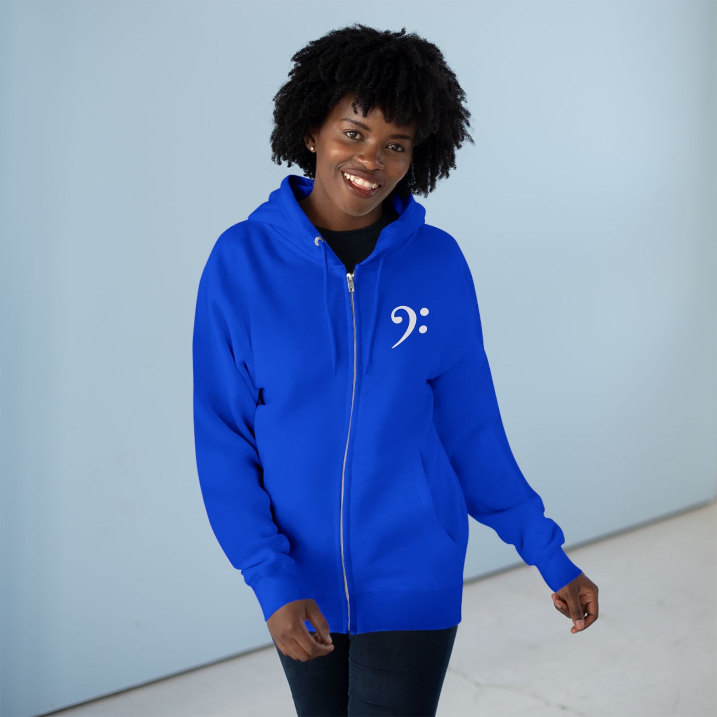 Bass Clef Zip Hoodie