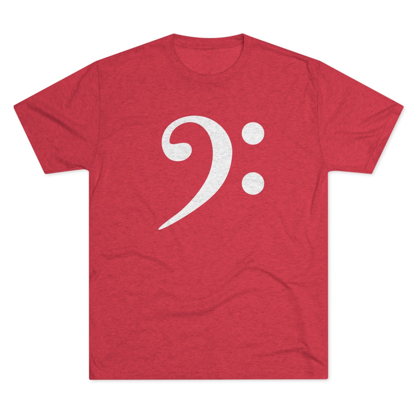 Bass Clef Unisex Tri-Blend Crew Tee