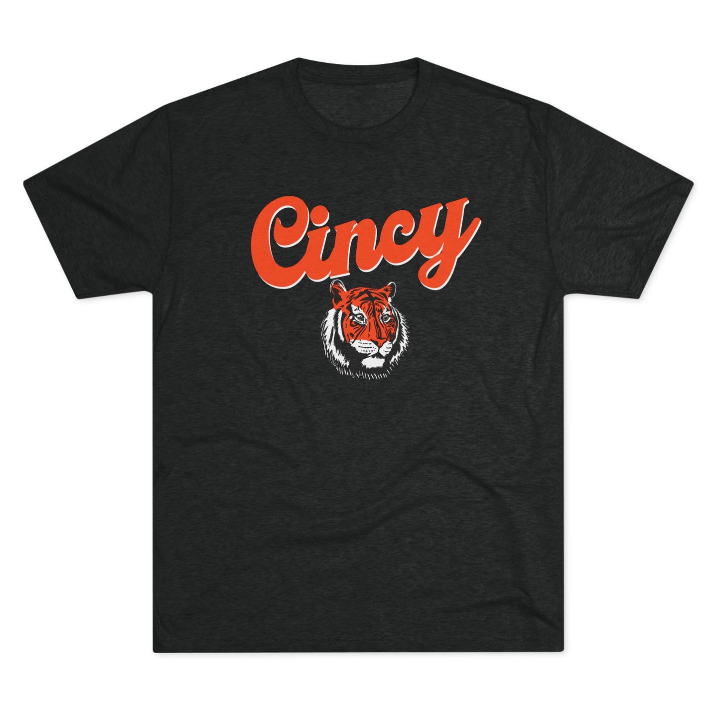 Cincy Football Tiger Unisex Tri-Blend Crew Tee