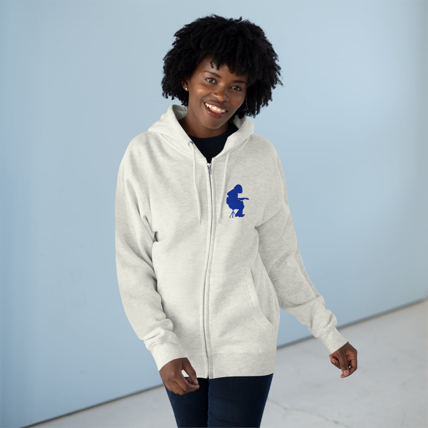 Houser Silhouette Unisex Zip Hoodie