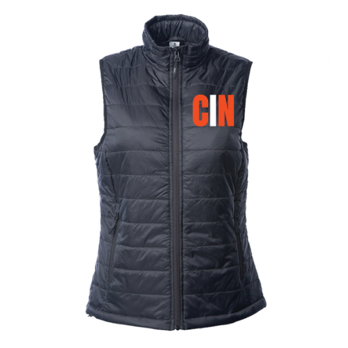 CIN Cincy Football Women's Puffer Vest