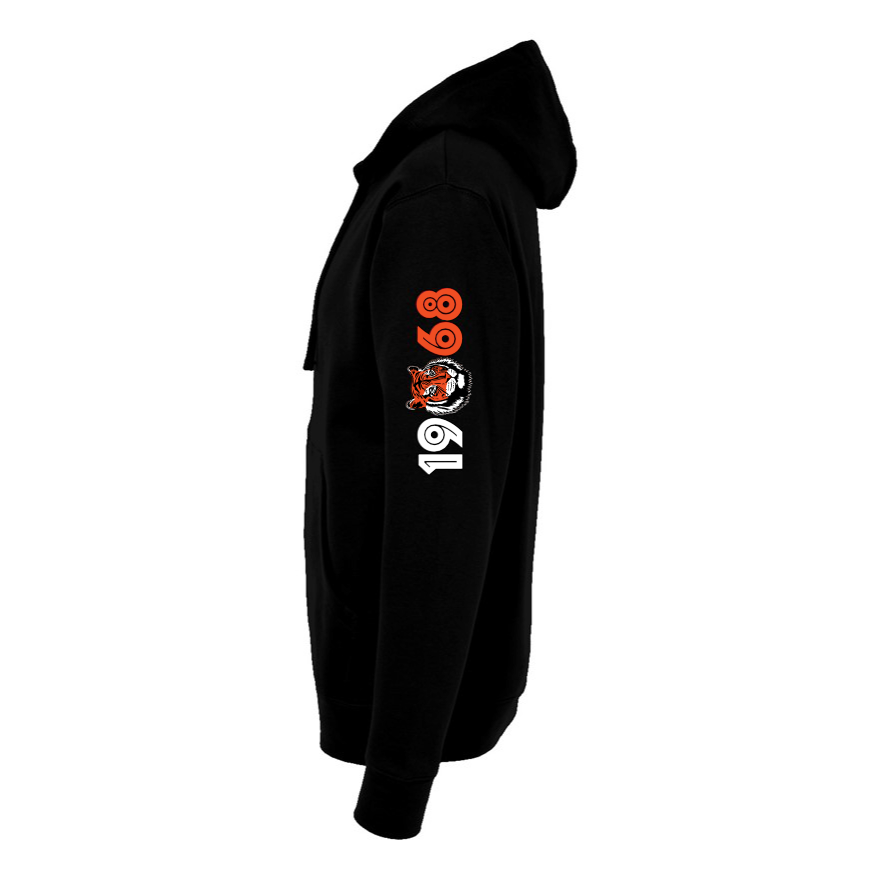 Cincy Football Striped Hood zip hoody