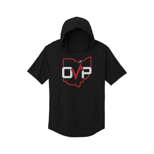 OVP Short Sleeve Hoodie Sport Tek ST404 PosiCharge Tri Blend Jersey