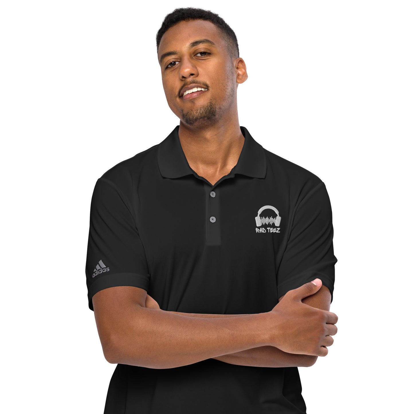 Rad Teez adidas performance polo shirt