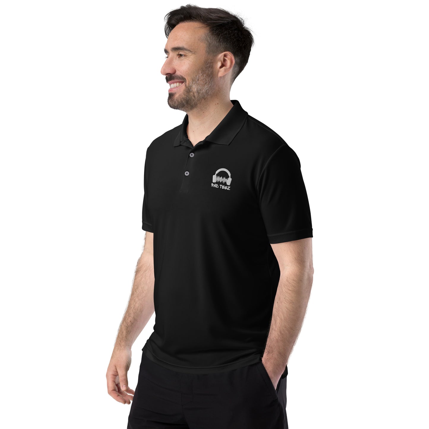 Rad Teez adidas performance polo shirt