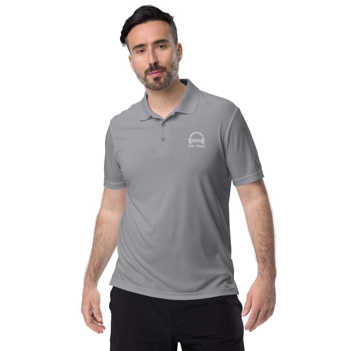 Rad Teez adidas performance polo shirt