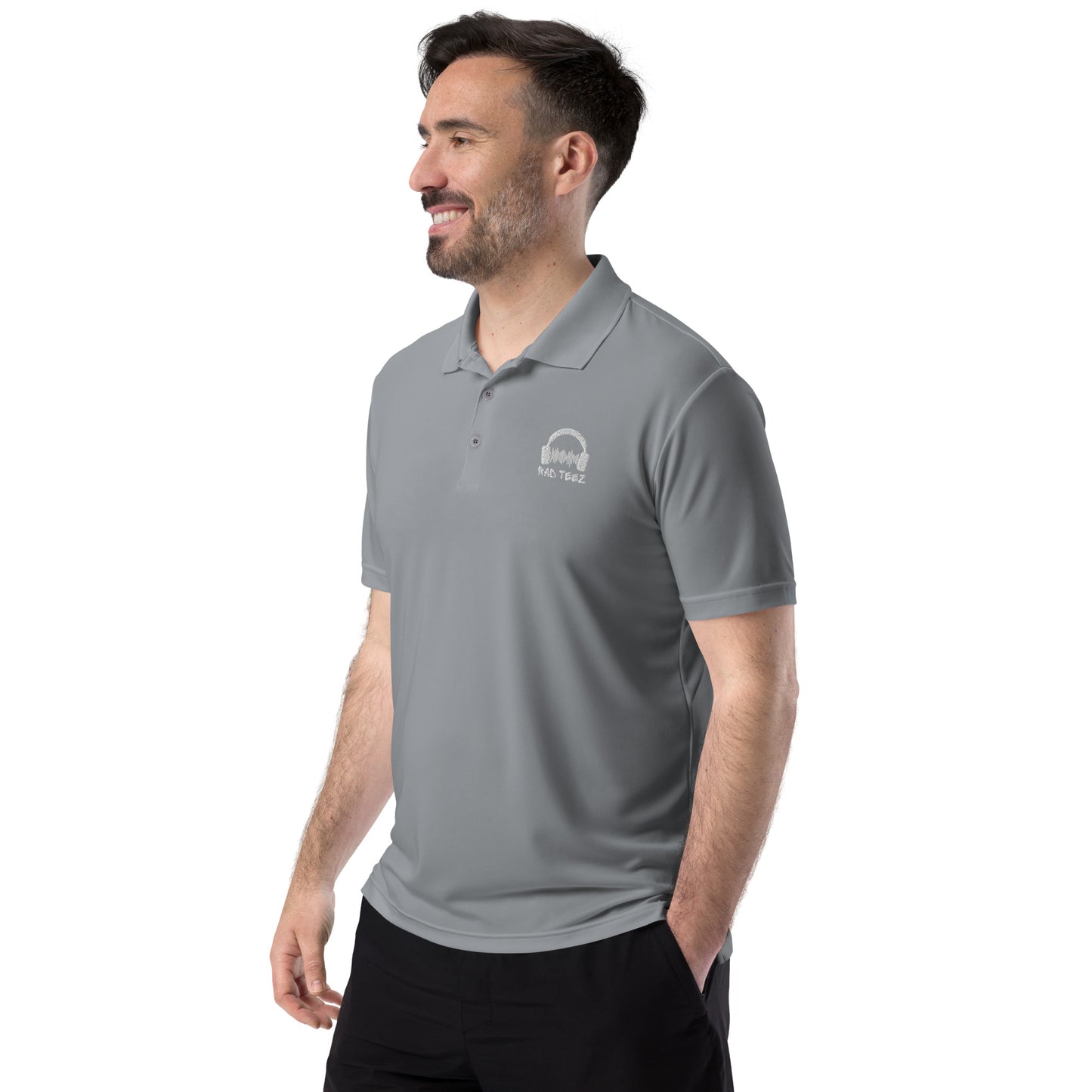 Rad Teez adidas performance polo shirt