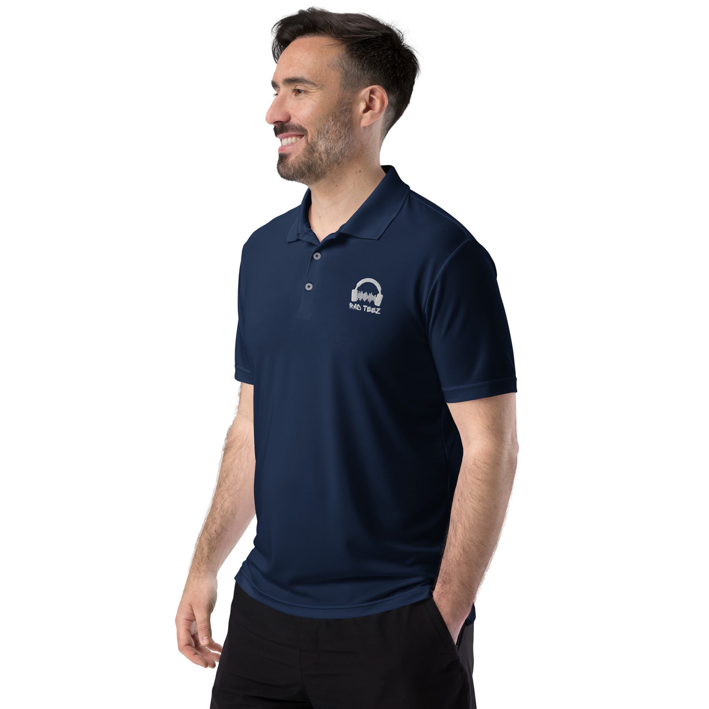 Rad Teez adidas performance polo shirt