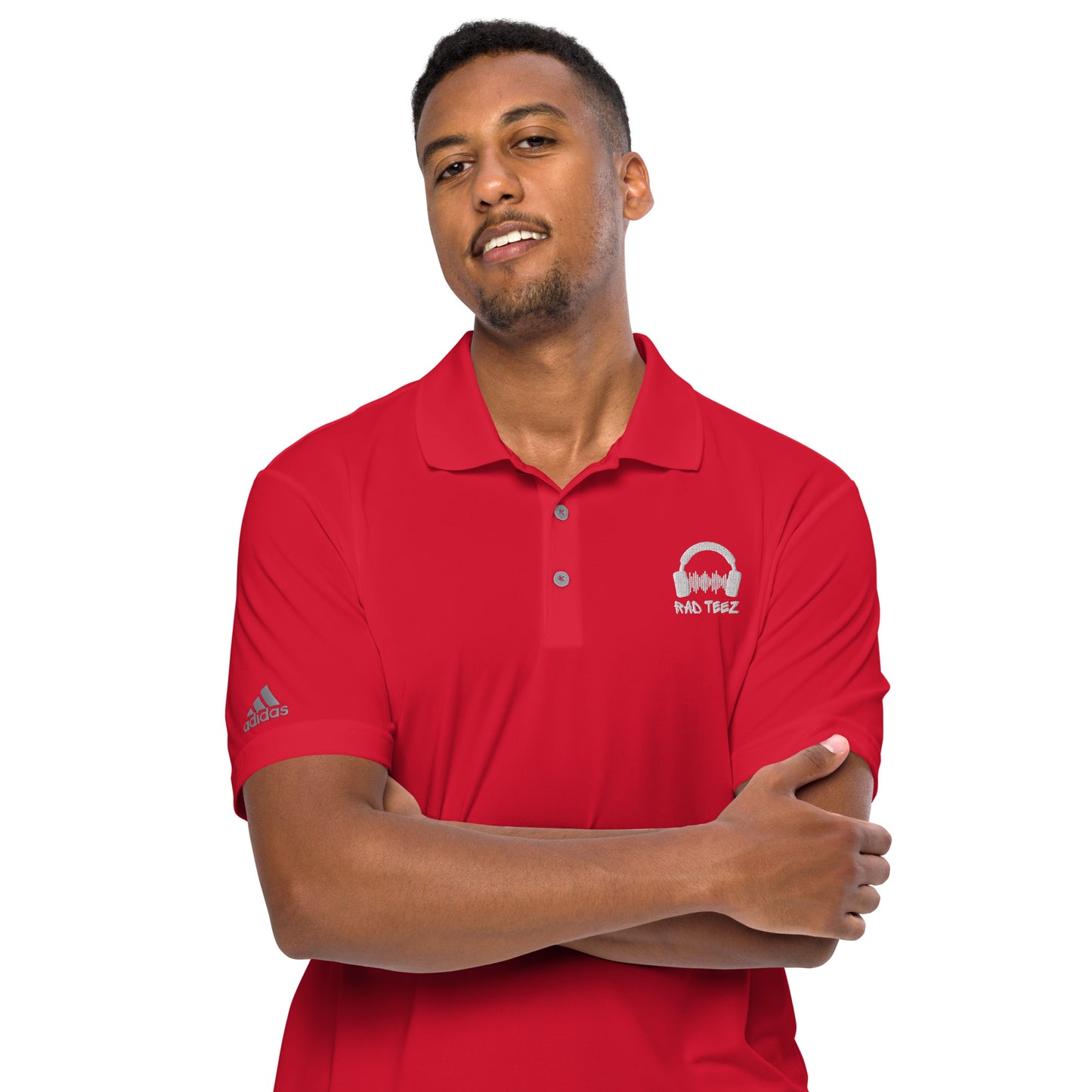 Rad Teez adidas performance polo shirt