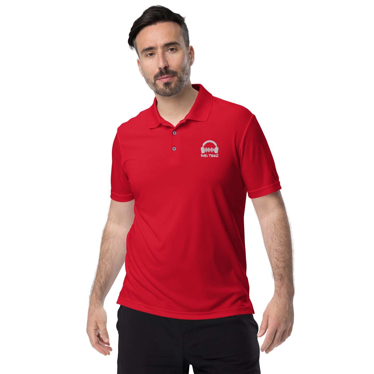 Rad Teez adidas performance polo shirt