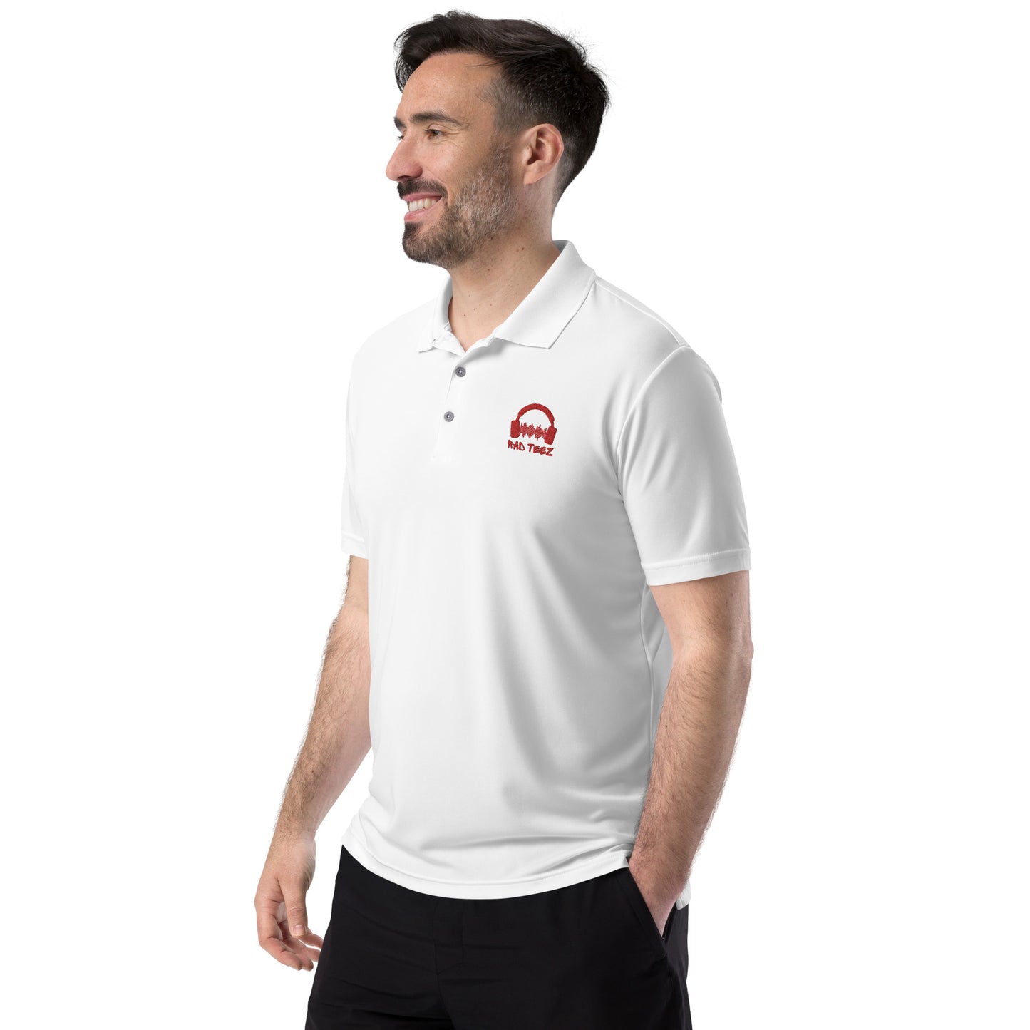 Rad Teez adidas performance polo shirt