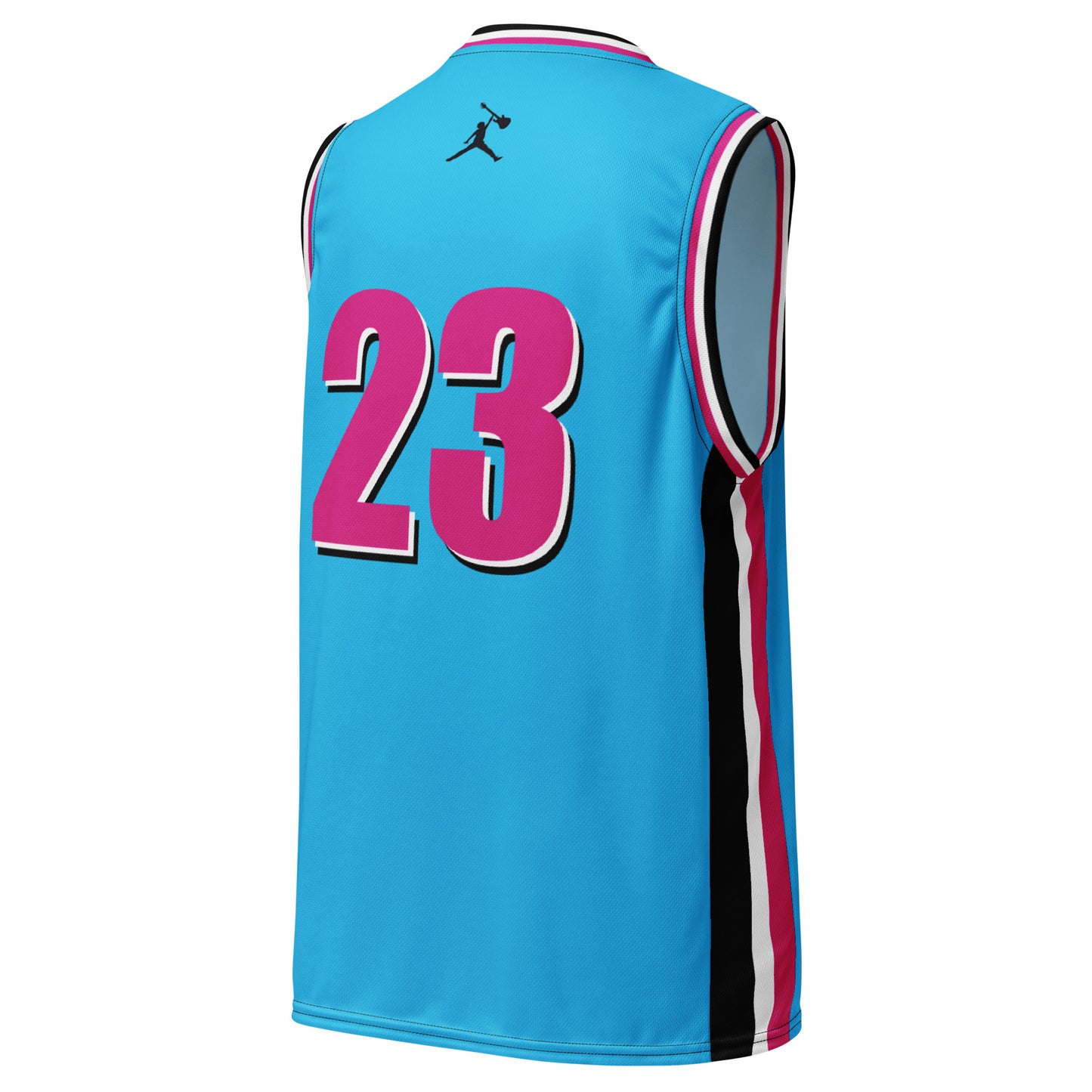 Miami Hood Blue Recycled unisex basketball jersey