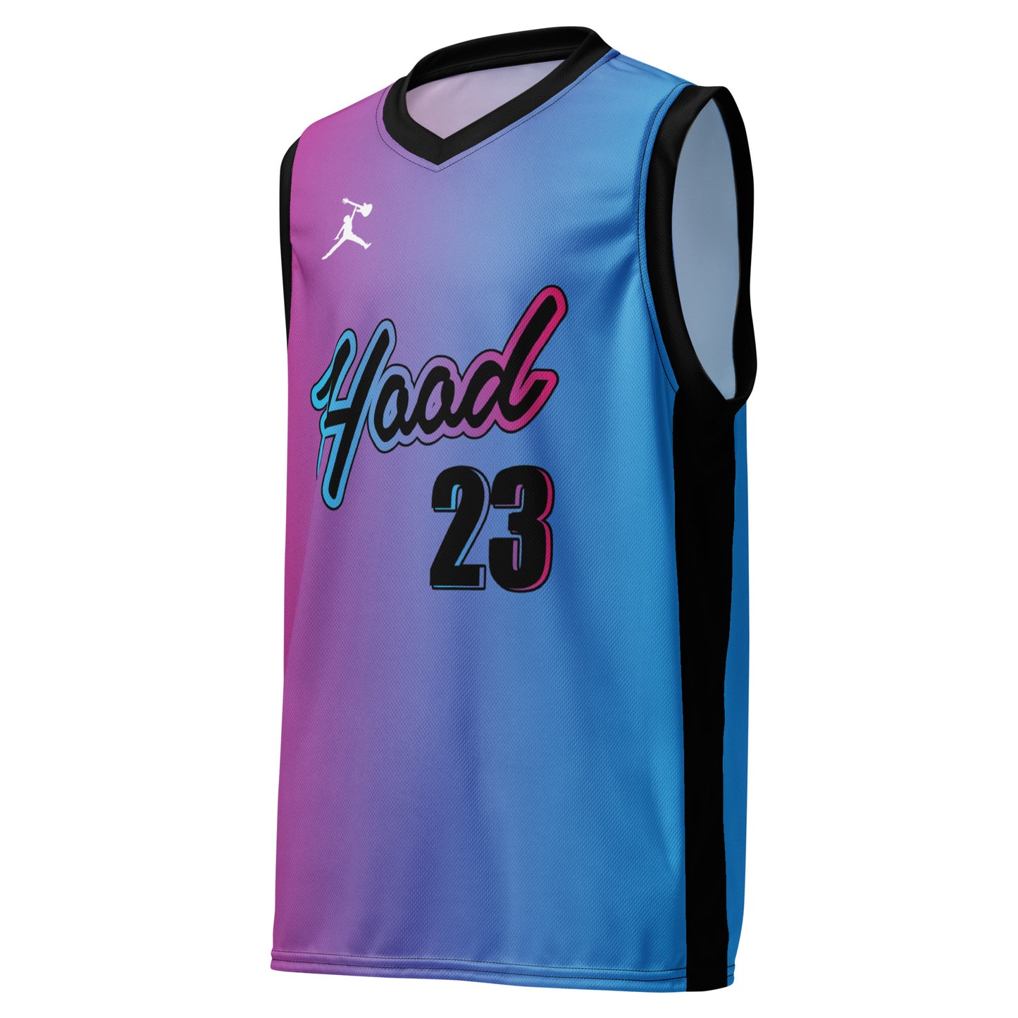 Miami Hood Gradient Recycled unisex basketball jersey