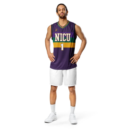 NICU Recycled unisex basketball jersey