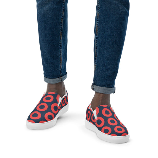 Donut Men’s slip-on canvas shoes