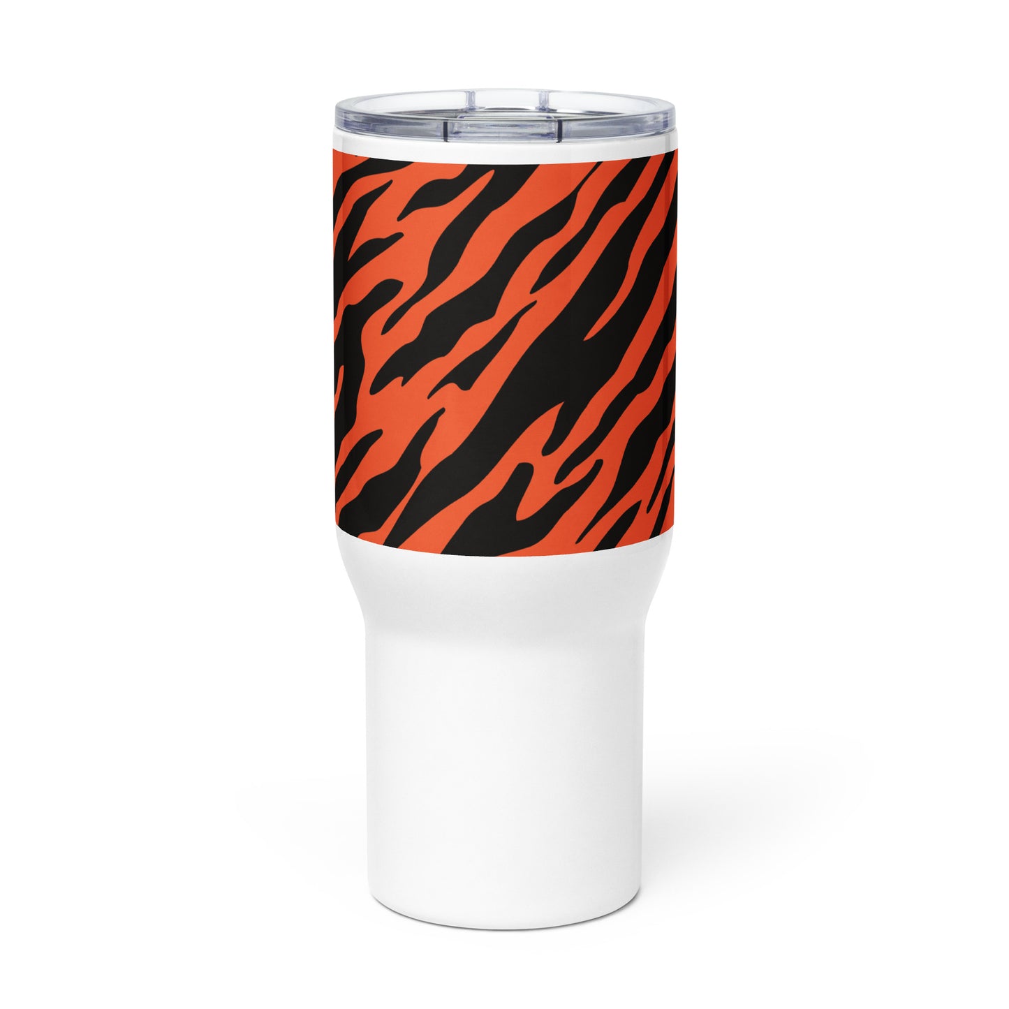 Cincy Football Tiger Stripe Tailgate mug with a handle