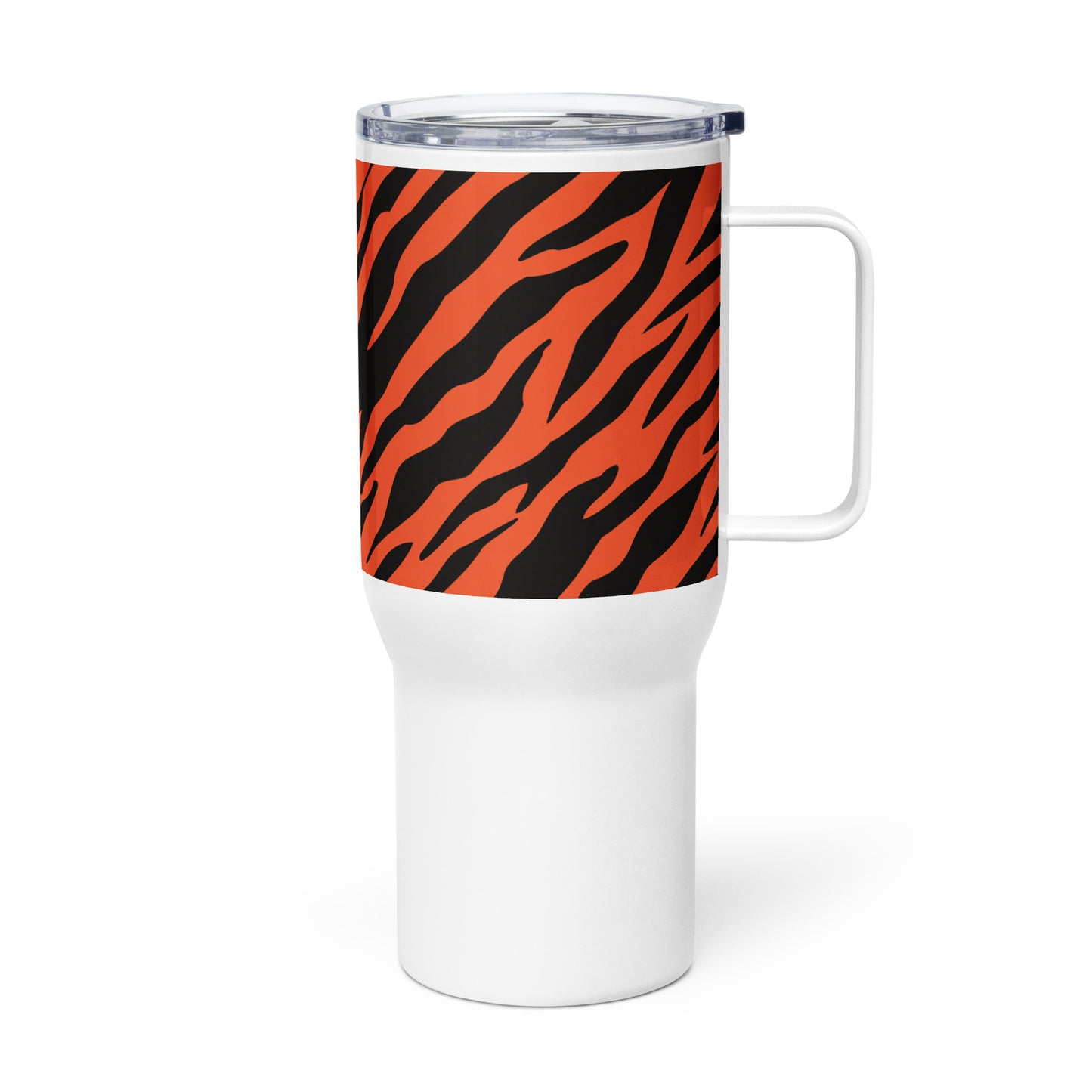 Cincy Football Tiger Stripe Tailgate mug with a handle