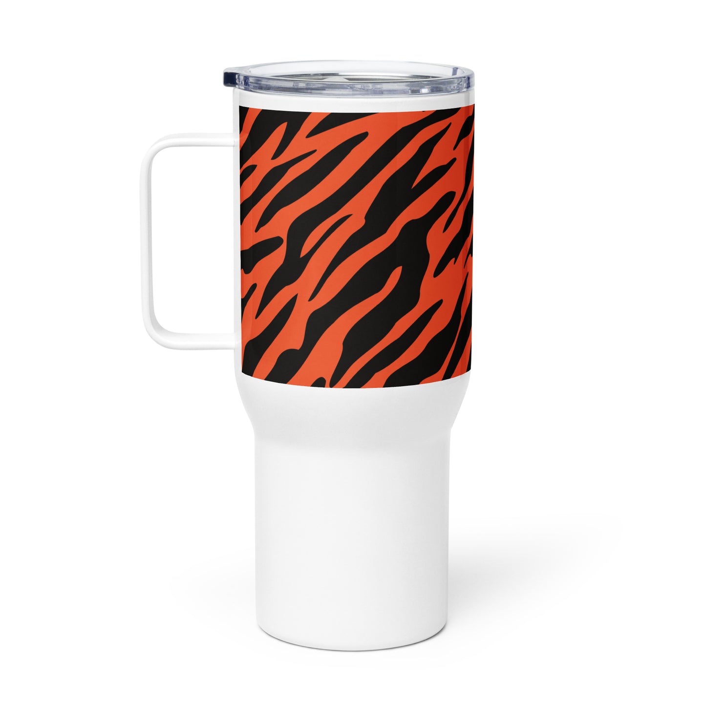 Cincy Football Tiger Stripe Tailgate mug with a handle