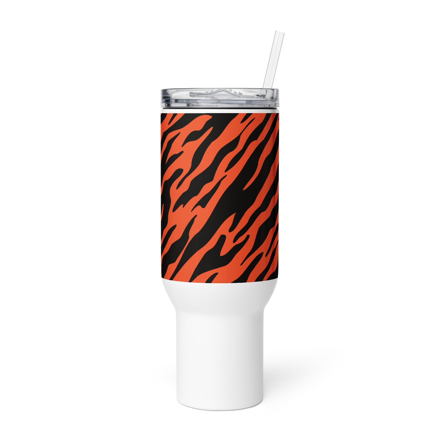 Cincy Football Tiger Stripe Tailgate mug with a handle