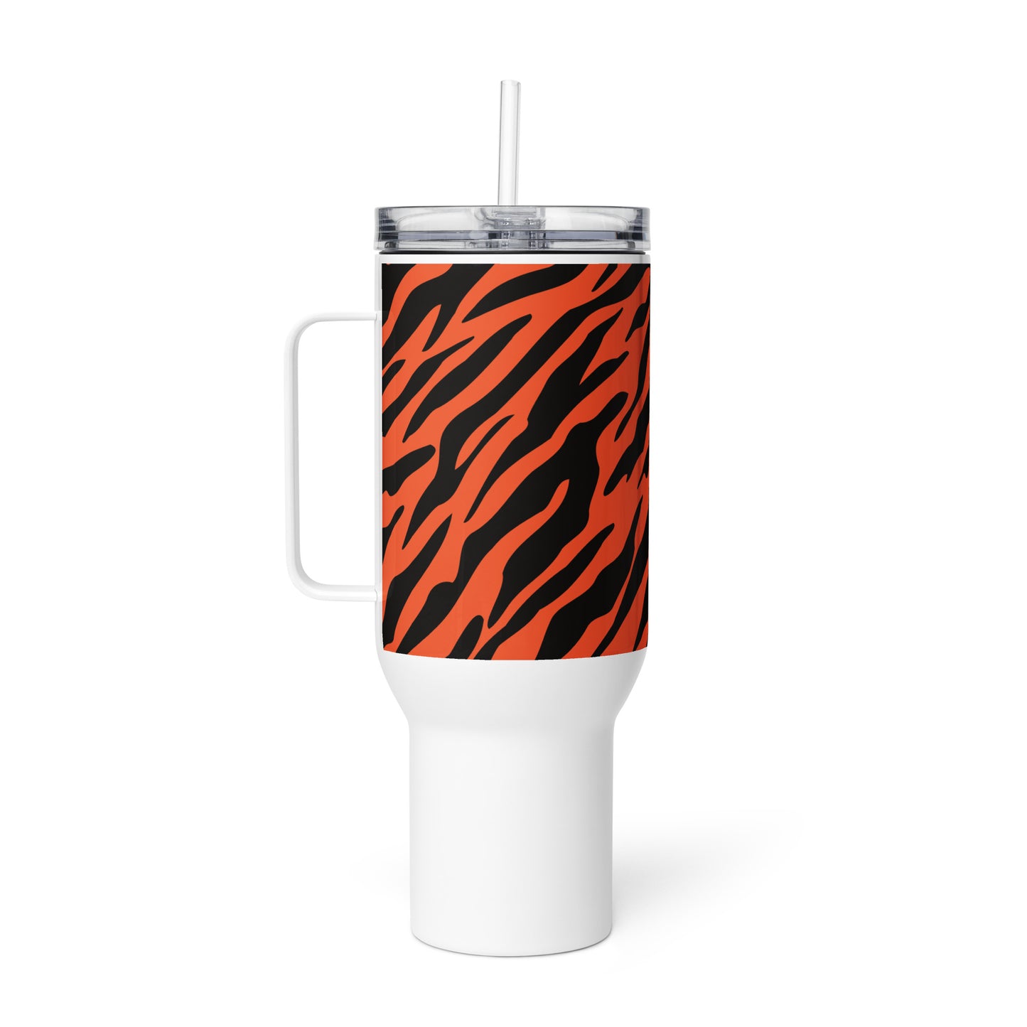 Cincy Football Tiger Stripe Tailgate mug with a handle