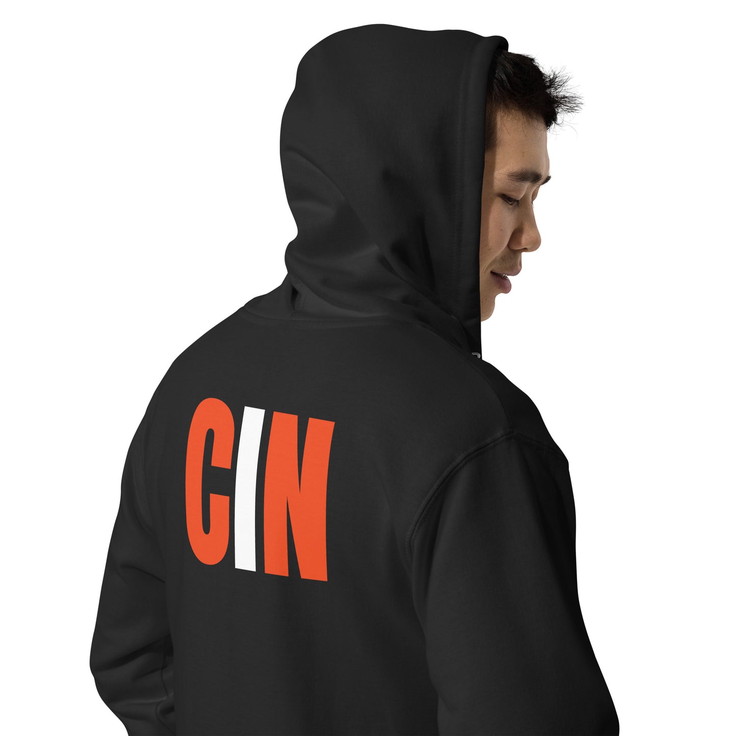 CIN Cincy Football Unisex fleece zip up hoodie